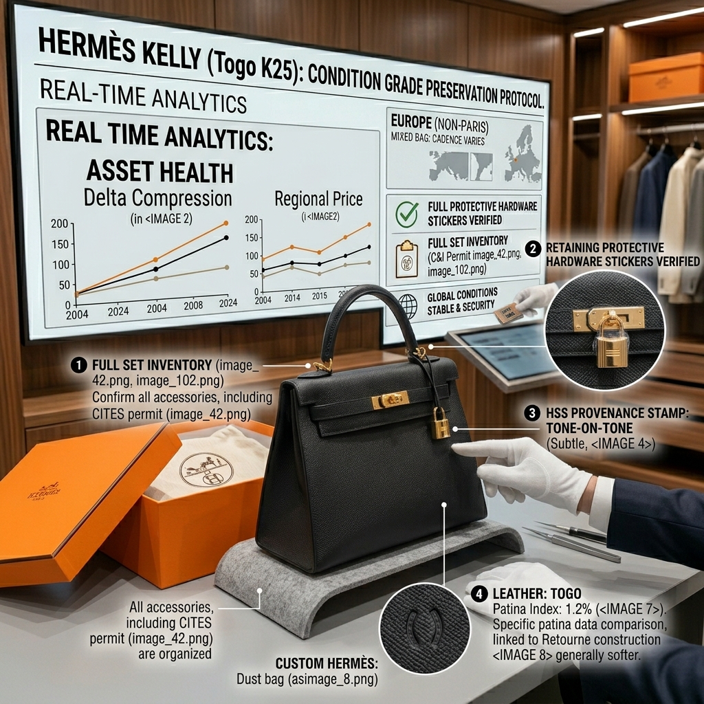 Proper storage of an Hermès Kelly to maintain its condition grade