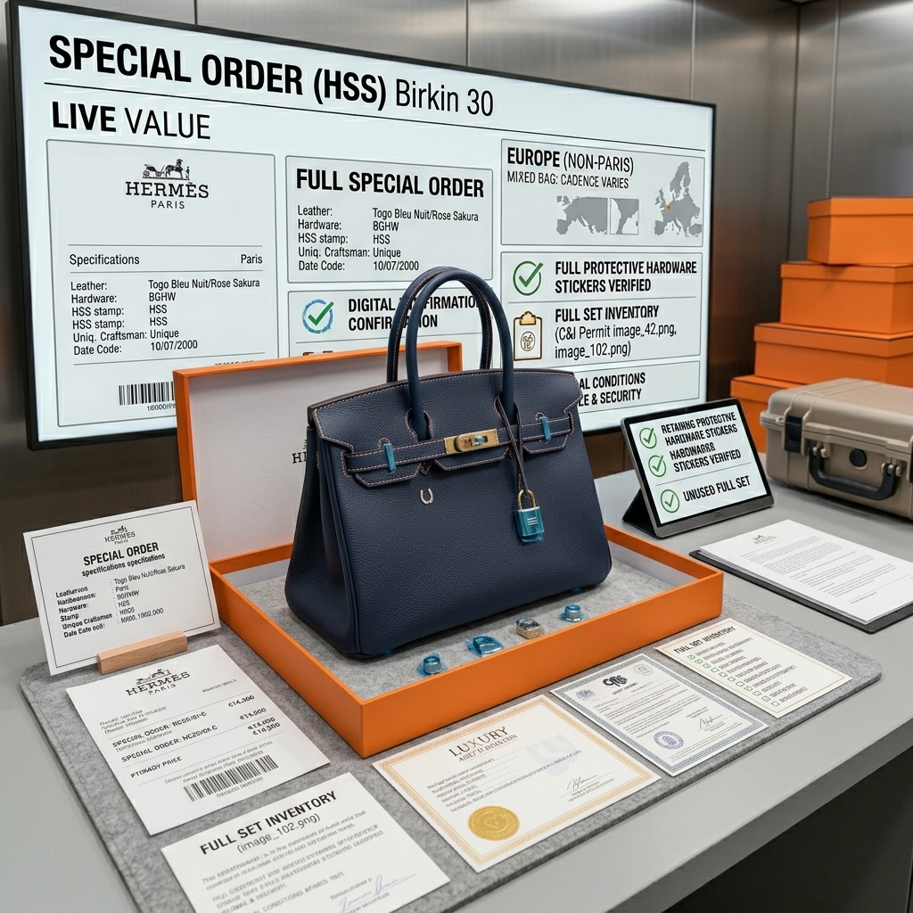 A perfectly preserved HSS bag stored with full provenance documentation