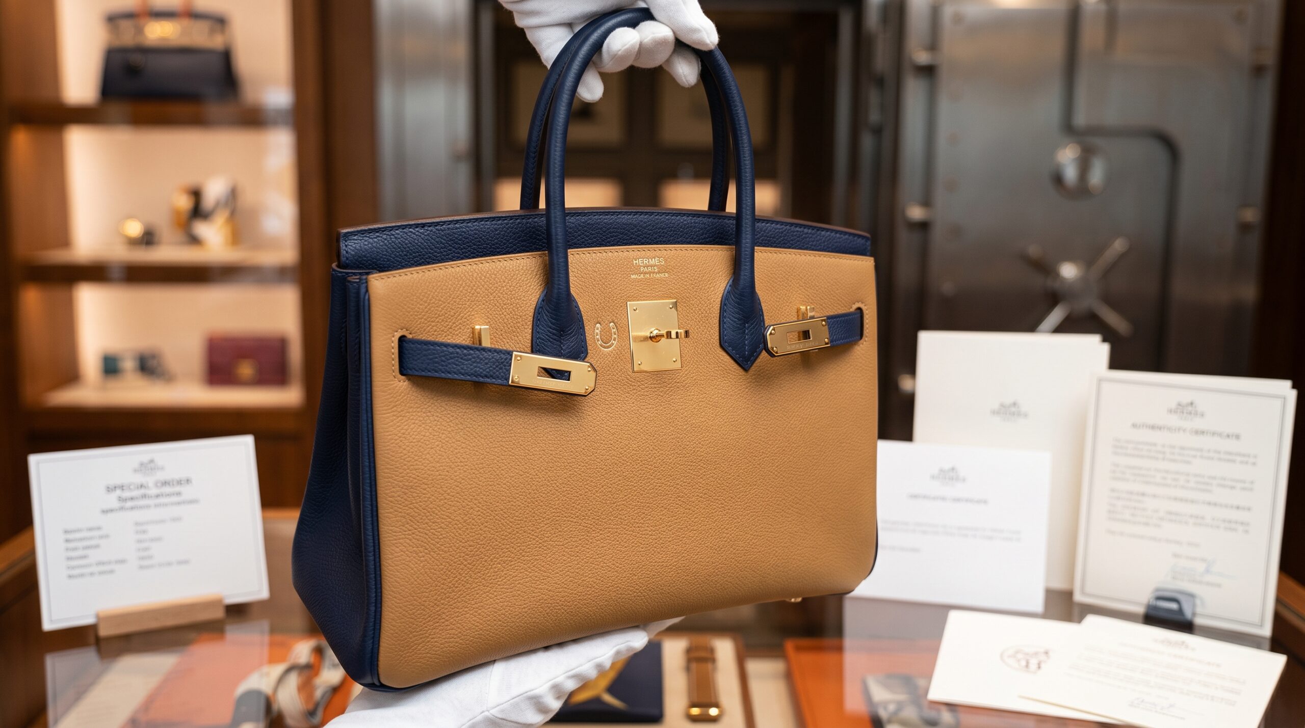 A Hermès Special Order HSS Bag showcasing its unique horseshoe stamp