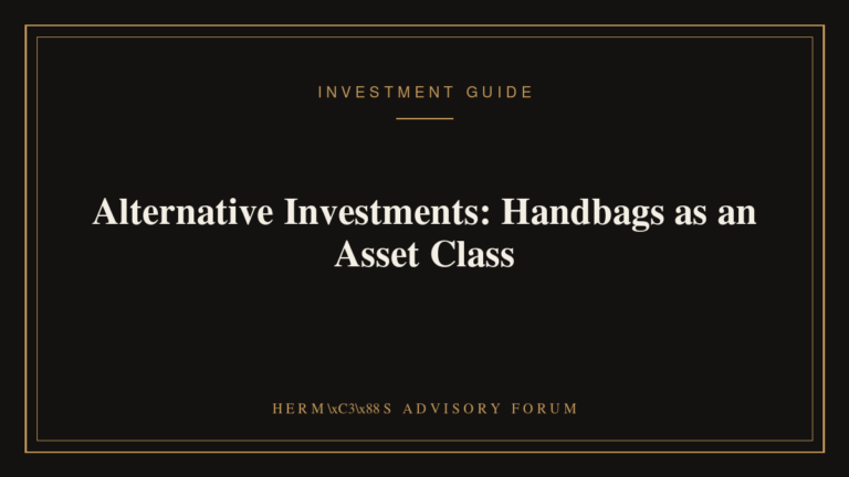 Hermès Birkin and Kelly handbags arranged to represent alternative investments in a diversified portfolio