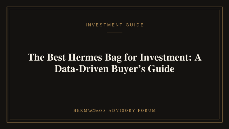 Hermes Birkin bag displayed as a luxury investment asset