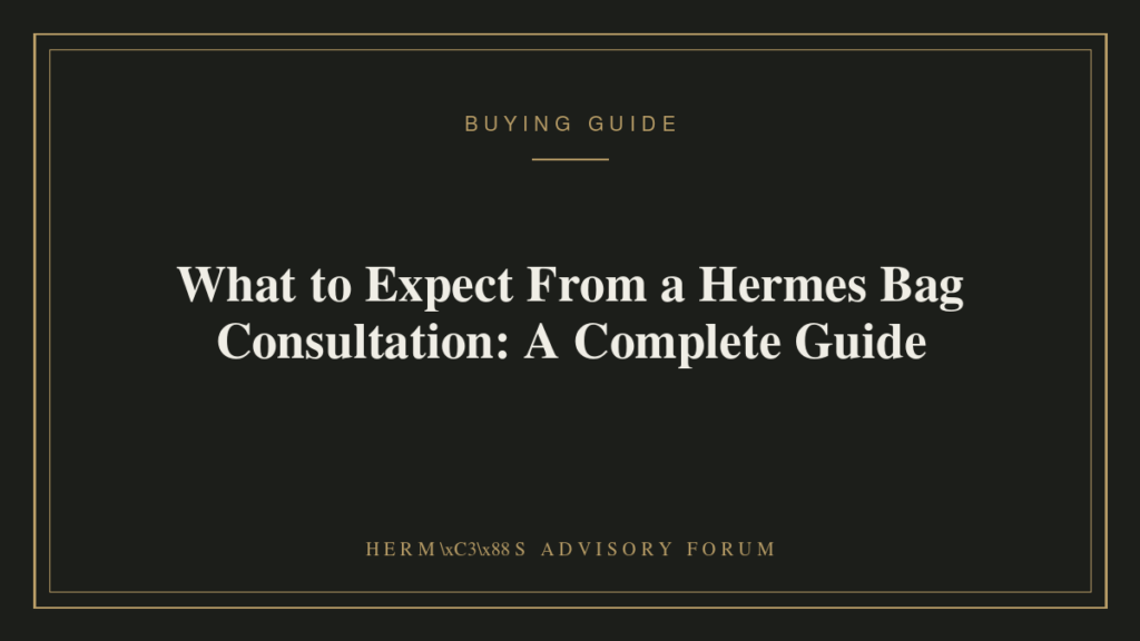 Client discussing Hermes handbag options during a personal shopping consultation