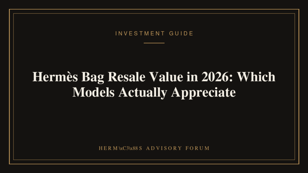 Hermes Birkin and Kelly bags illustrating resale investment value