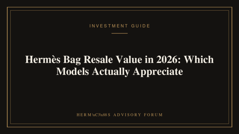 Hermes Birkin and Kelly bags illustrating resale investment value