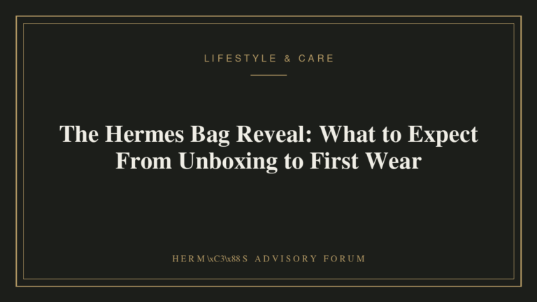 The Hermes Bag Reveal: What to Expect From Unboxing to First Wear Hermes orange box and dust bag being opened during a bag reveal moment