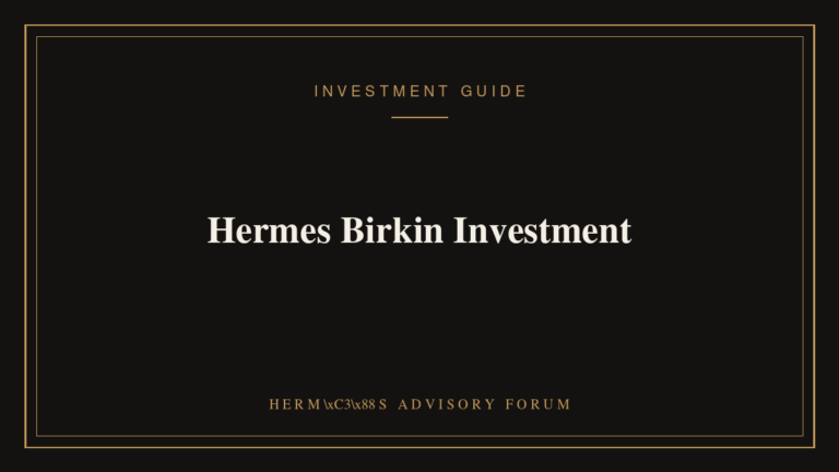 Hermes Birkin bag displayed as a luxury investment asset