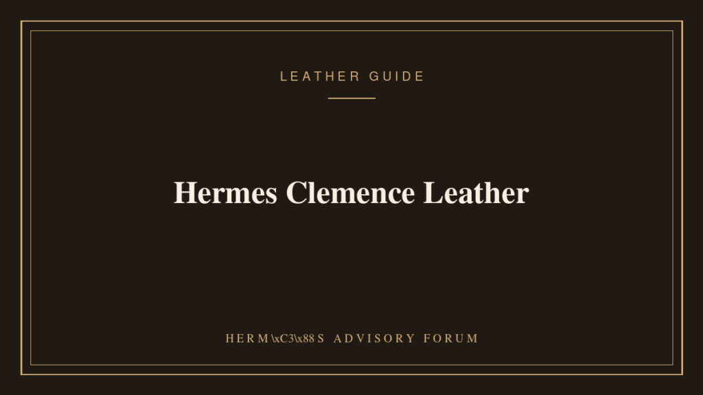 Close-up of Hermes Clemence leather grain on a handbag