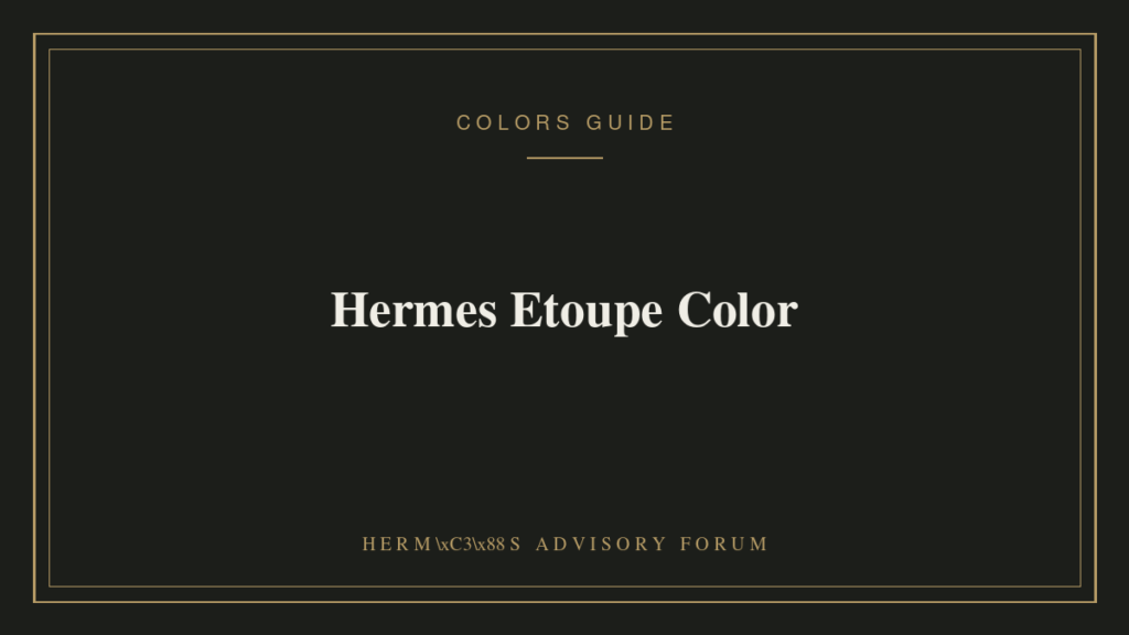 Hermes Birkin bag in Etoupe color showing the neutral grey-taupe-beige leather tone
