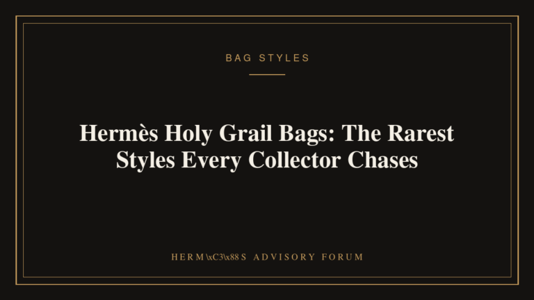 Rare exotic Hermès Himalaya Birkin bag displayed as a grail collectible piece