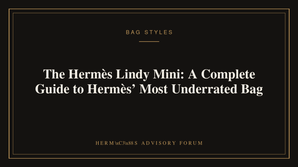 Hermès Lindy Mini bag in soft Clemence leather with gold hardware and adjustable straps