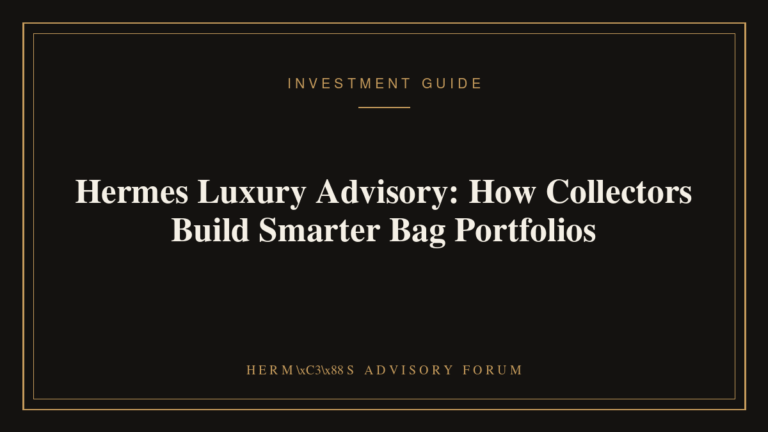 Hermes luxury advisory consultation showcasing a curated collection of Hermes handbags