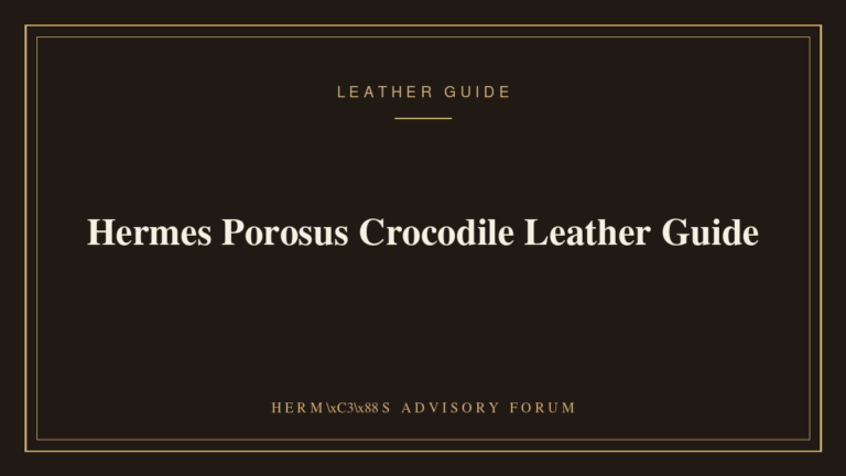 Hermes Porosus Crocodile: The Ultimate Guide to Hermès’s Rarest Exotic Leather Close-up of Hermès Porosus crocodile leather showing the small symmetrical scale pattern on a Birkin bag