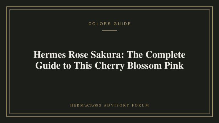 Hermes Rose Sakura: The Complete Guide to This Cherry Blossom Pink Hermes Rose Sakura pink leather handbag showcasing the soft cherry blossom color tone