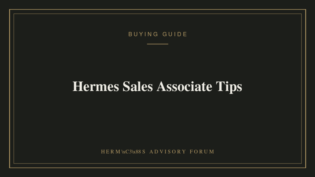 Client speaking with an Hermes sales associate inside a boutique