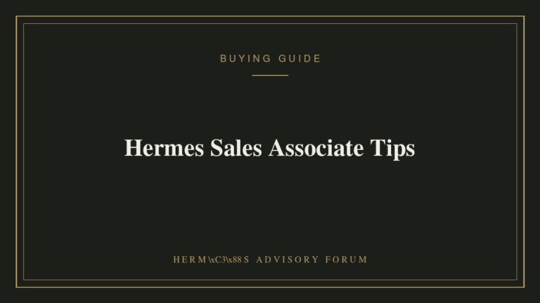 Client speaking with an Hermes sales associate inside a boutique