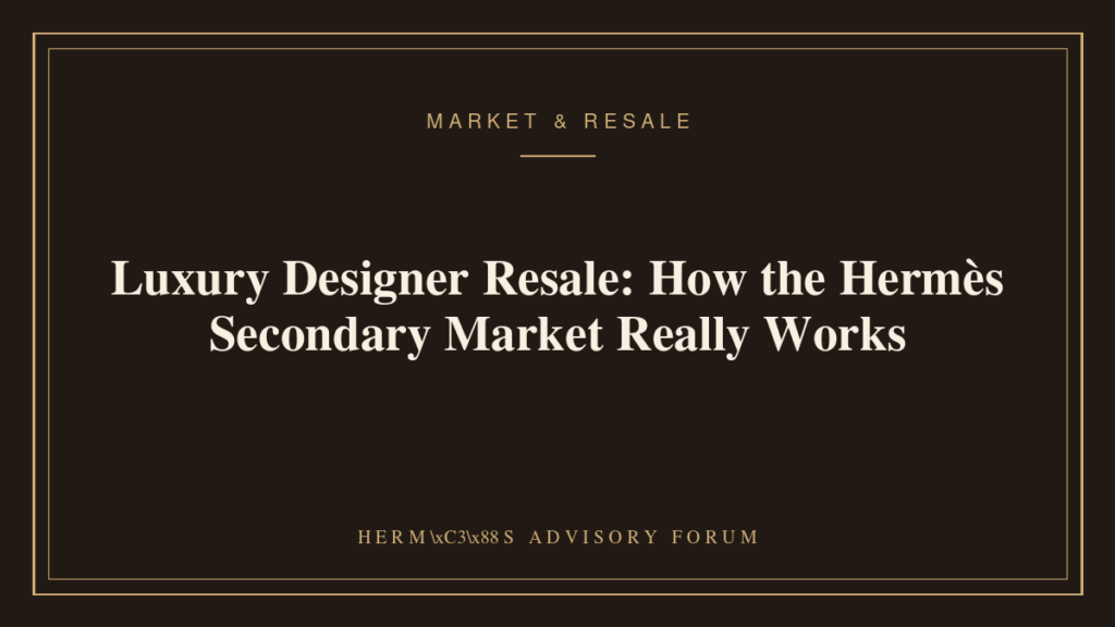 Luxury designer resale display of pre-owned Hermès handbags ready for sale