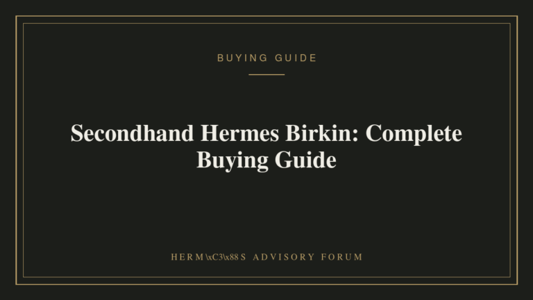 A secondhand Hermès Birkin bag in excellent condition displayed with its original box and dust bag